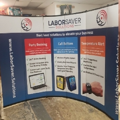 Trade show back banner